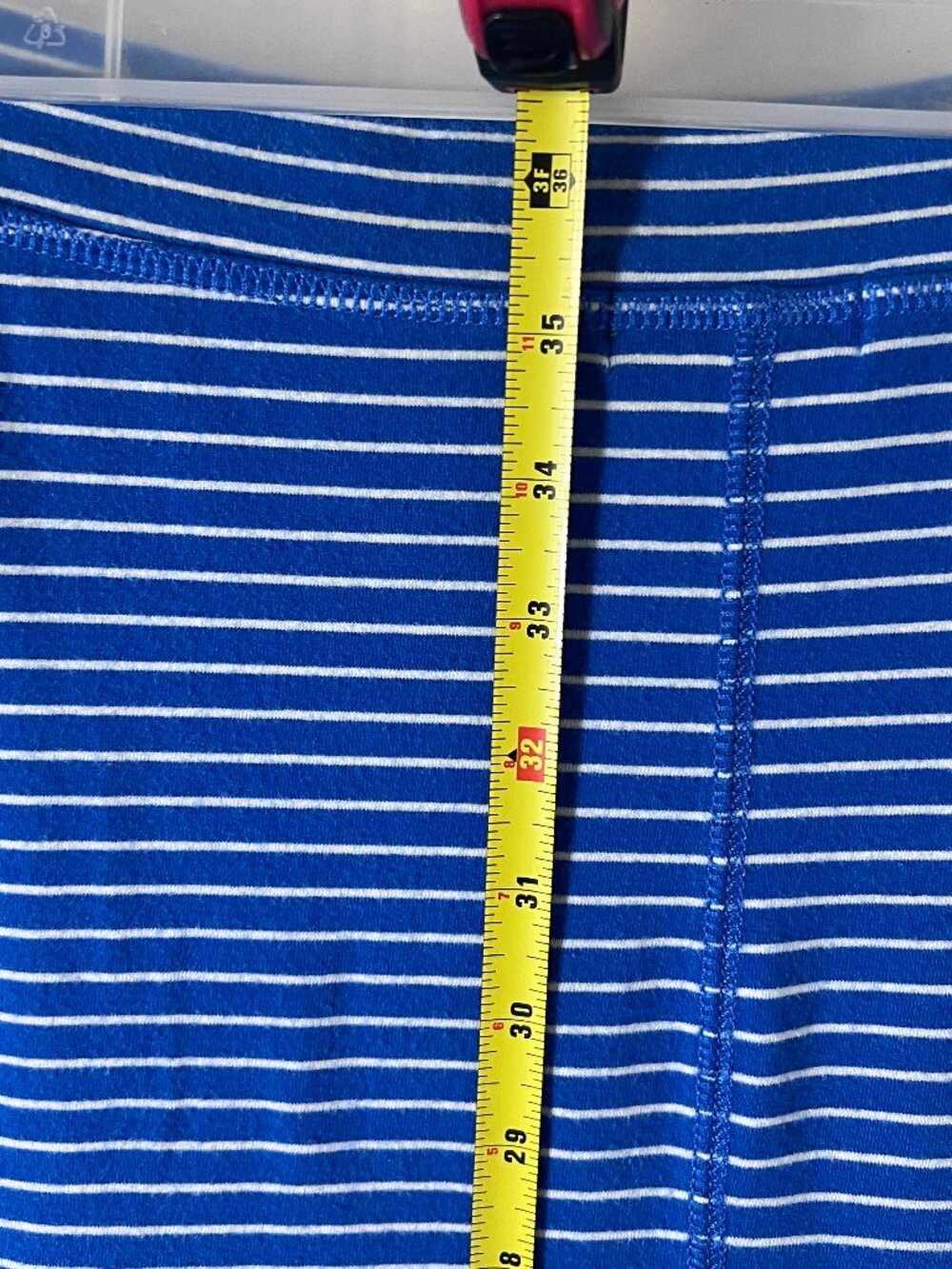 Lauren Ralph Lauren Striped Maxi Skirt (L) Blue White Drawstring Knit - Picture 13 of 13